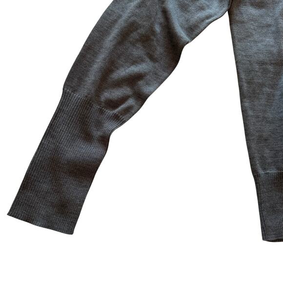 NEW Greyson Clothiers Leith Crew Neck Sweater Gray Grey Heather Wool Silk Medium - Picture 5 of 13